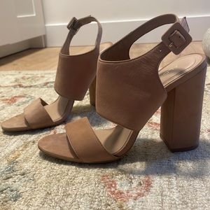 Beautiful nude strap heels